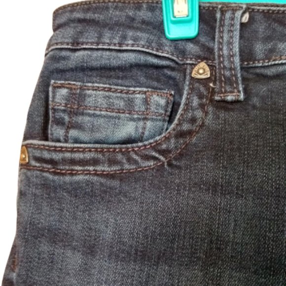 Kut From The Kloth Straight Leg MidRise Jeans Dark Wash 6L - Picture 2 of 9